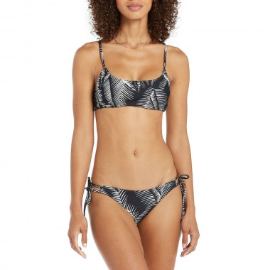 VOLCOM STAY OR LEAF SCOOP TOP/CHEEKY BOTTOM BLACK