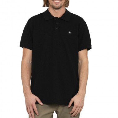 HORSEFEATHERS KATO POLO T-SHIRT BLACK