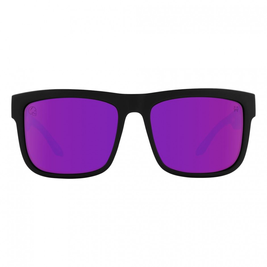 SPY DISCORD SLAYCO SUNGLASSES MT BLK-VP HP BRNZ/PURP SPEC MR