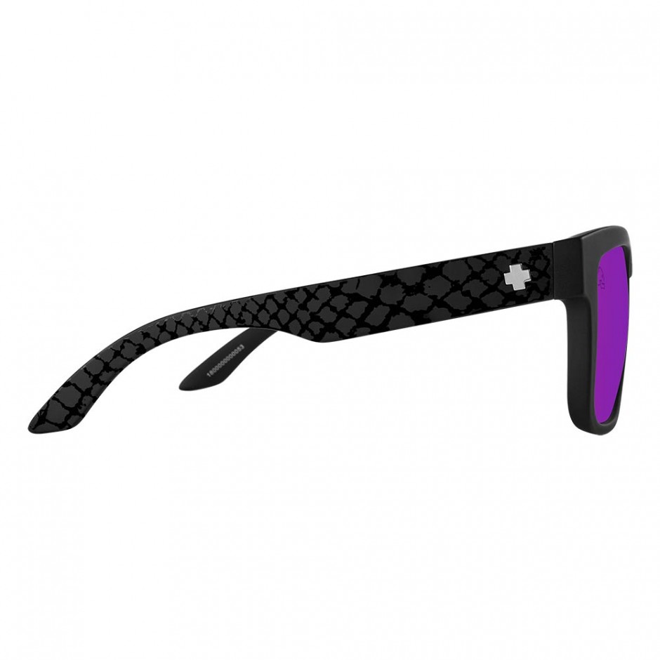 SPY DISCORD SLAYCO SUNGLASSES MT BLK-VP HP BRNZ/PURP SPEC MR