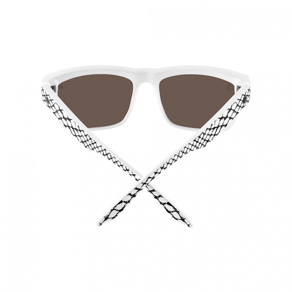 SPY DISCORD SLAYCO SUNGLASSES MT WHT-VP HP BRNZ/PRP SPEC MIR