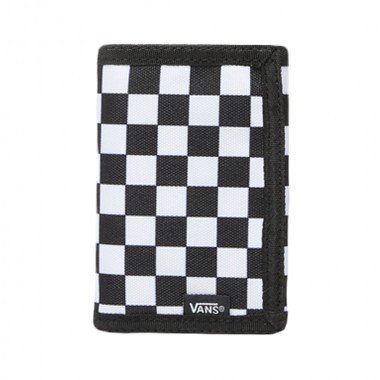 VANS SLIPPED WALLET BLACK/WHITE CHECKERBOARD
