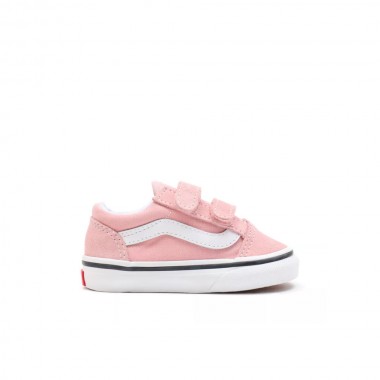 VANS OLD SKOOL V TD SHOES POWDER PINK/TRUE WHITE