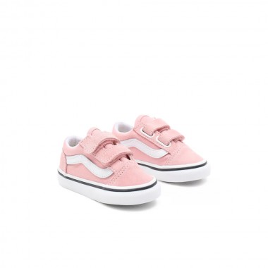 VANS OLD SKOOL V TD SHOES POWDER PINK/TRUE WHITE