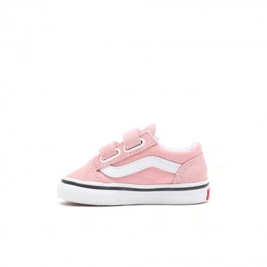VANS OLD SKOOL V TD SHOES POWDER PINK/TRUE WHITE