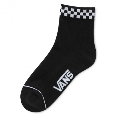 VANS PEAK A CHECK CREW SOCKS BLACK