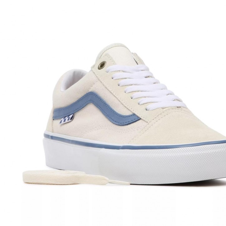 VANS SKATE OLD SKOOL SHOES (RAW CANVAS) CLASSIC WHITE