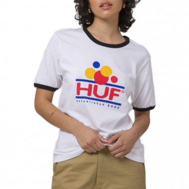 HUF FUN RINGER TEE WHITE