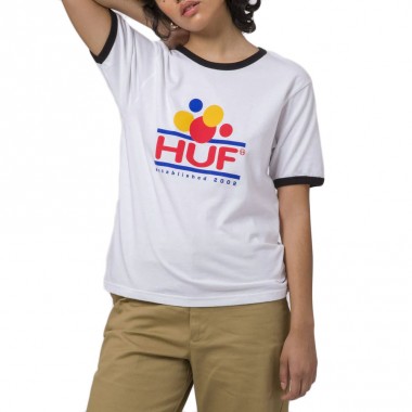 HUF FUN RINGER TEE WHITE