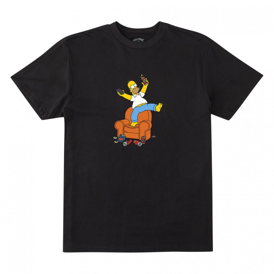 BILLABONG X SIMPSONS DUFF HOMER TEE BLACK
