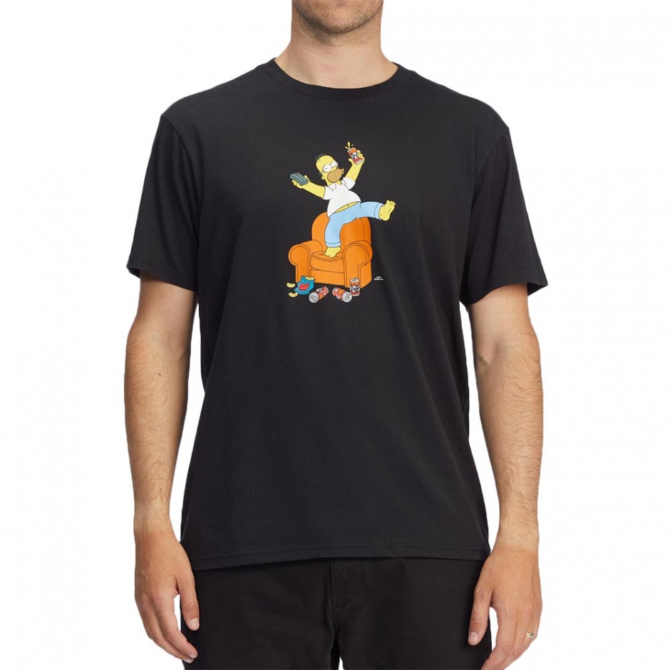 BILLABONG X SIMPSONS DUFF HOMER TEE BLACK