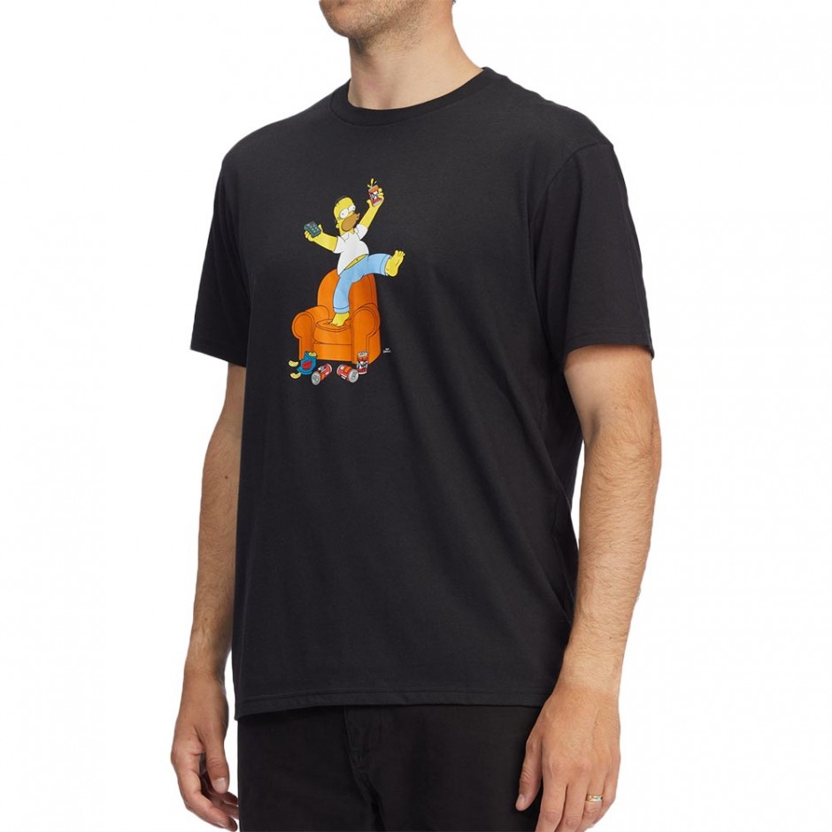 BILLABONG X SIMPSONS DUFF HOMER TEE BLACK