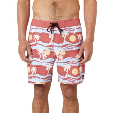 RIP CURL MIRAGE RETRO DUNES 17&quot BOARDSHORT DUSTY ROSE