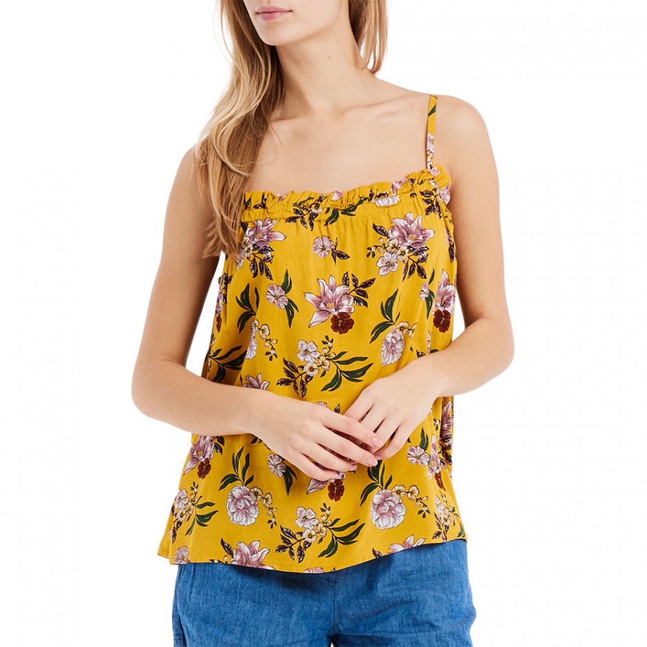 PROTEST PRTADIRA SPAGHETTI TOP TUMERICYELLOW