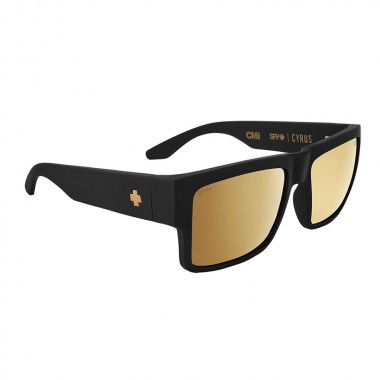 SPY CYRUS SUNGLASSES CLUB MID SFT MT BLK/HP BRNZ/GLD SPEC MR