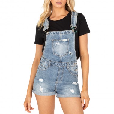 UNIT BAILEY OVERALL SHORTS BLUE