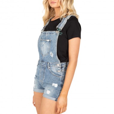 UNIT BAILEY OVERALL SHORTS BLUE