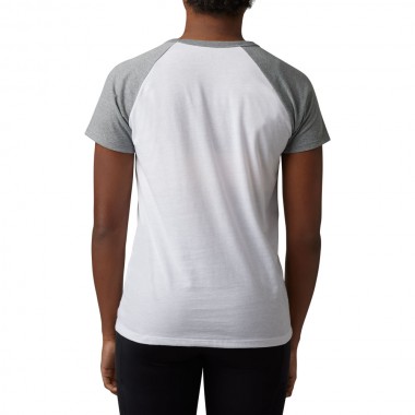 FOX BARB WIRE RAGLAN TEE WHITE