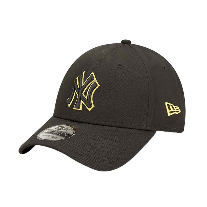 NEW ERA TEAM OUTLINE 9FORTY CAP NY YANKEES BLACK/HCB