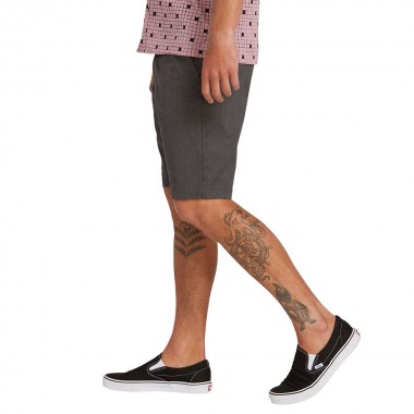 VOLCOM FRICKIN MODERN STRETCH SHORTS 21 CHARCOAL HEATHER