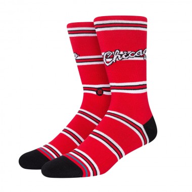 STANCE CLASSICS BULLS CREW SOCKS RED
