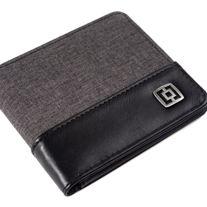 HORSEFEATHERS TERRY WALLET HEATHER ANTHRACITE