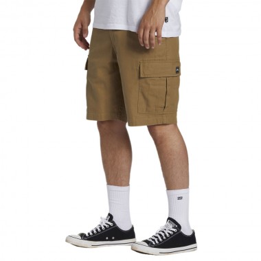 BILLABONG COMBAT CARGO SHORTS LIGHT KHAKI