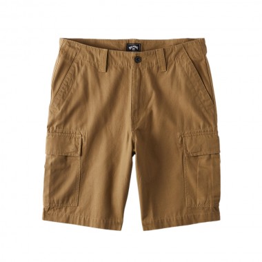 BILLABONG COMBAT CARGO SHORTS LIGHT KHAKI