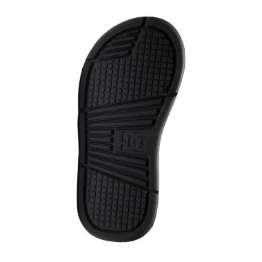 DC BOLSA K SANDALS BLACK/WHITE PRINT