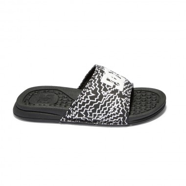 DC BOLSA K SANDALS BLACK/WHITE PRINT