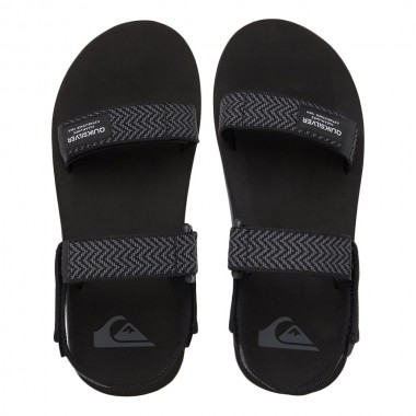 QUIKSILVER MONKEY CAGED YOUTH SANDALS BLACK/GREY/BLACK