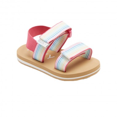 ROXY TW ROXY CAGE K SANDALS WHITE/PINK/MULTI