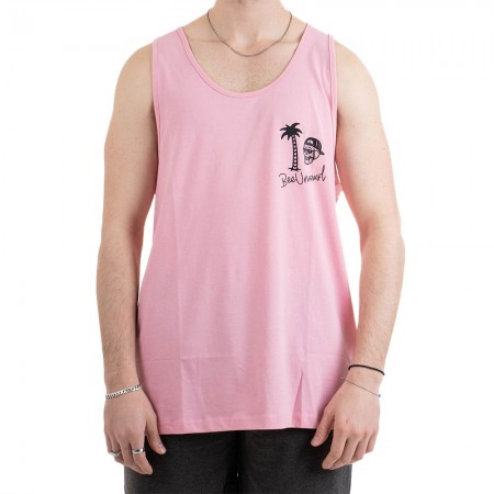 BEE UNUSUAL DEAD CAN SURF TANK TOP PINK