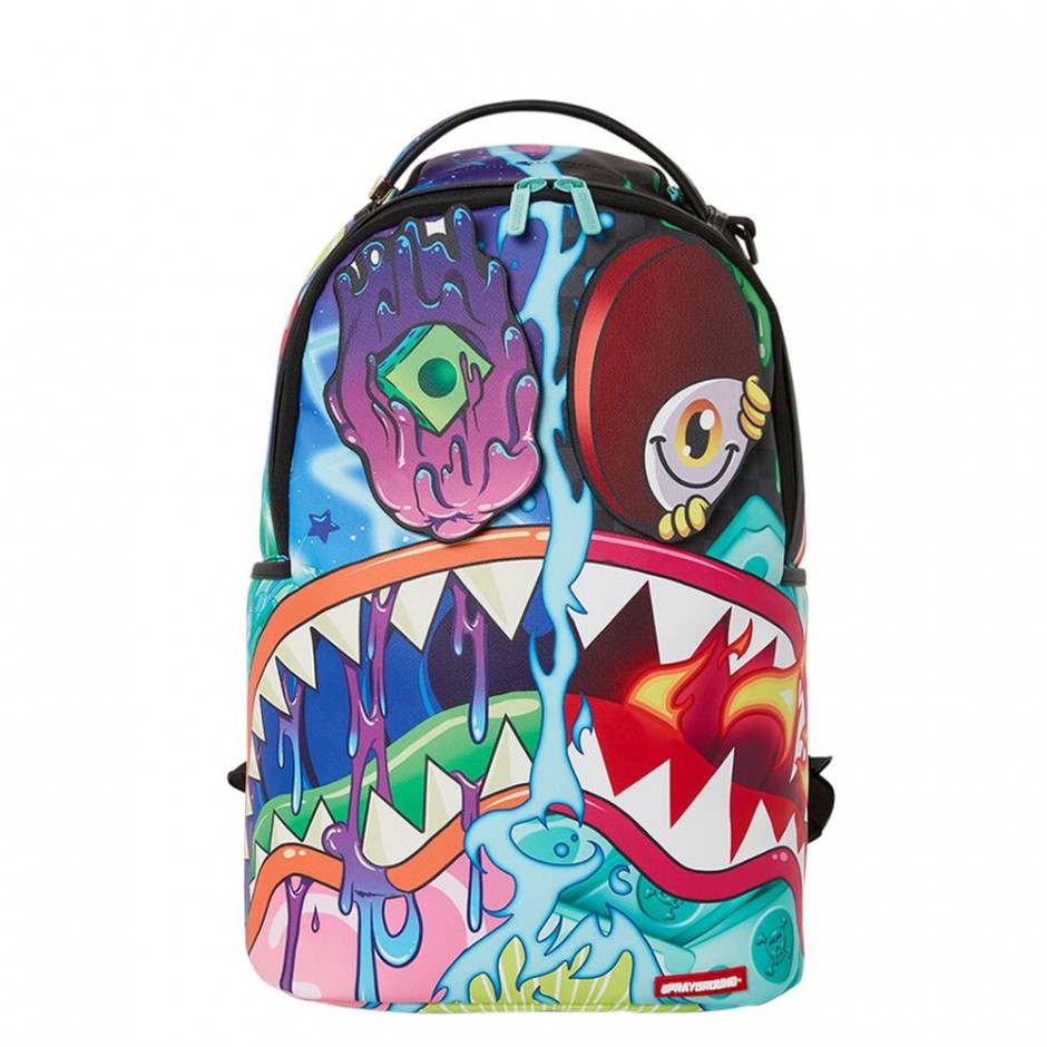 SPRAYGROUND CRAZY SHARK SPLIT DLXSV BACKPACK