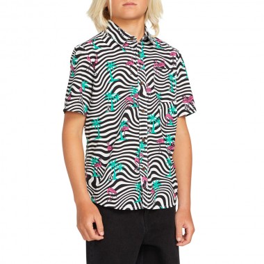 VOLCOM FLAMINGBROS K SS SHIRT WHITE