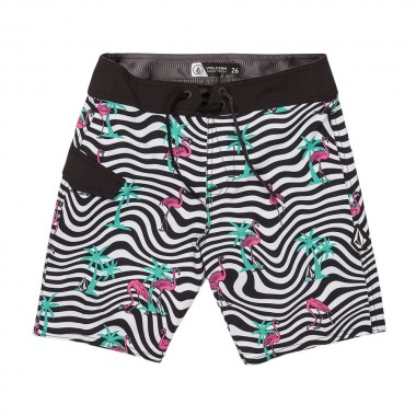 VOLCOM FLAMINGBROS MOD K SHORTS WHITE