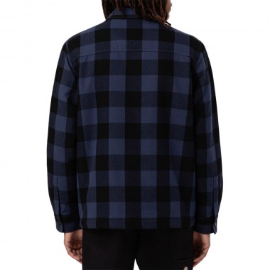 DICKIES LINED SACRAMENTO LS SHIRT NAVY BLUE