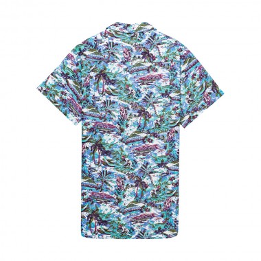 ELEMENT QUILT SHIRT DRESS RIVERS BLUE