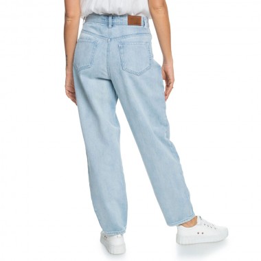 ROXY OPPOSITE WAY HIGH MOM JEANS BLEACHED BLUE