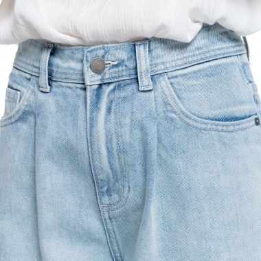 ROXY OPPOSITE WAY HIGH MOM JEANS BLEACHED BLUE