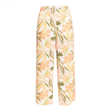 ROXY MIDNIGHT AVENUE HIGH PANT SNOW WHITE SUBTLY SALTY MULTIC