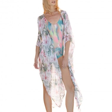 FEMI STORIES CAPE KIMONO CLOUD NINE LIGHT
