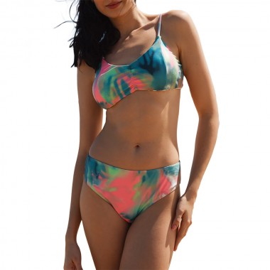 FEMI STORIES CARMEN TOP/ROSE BOTTOM BIKINI SET CHILLING VIBES