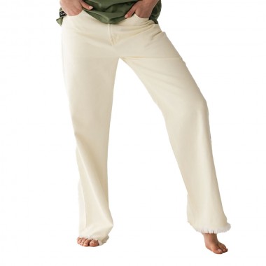 FEMI STORIES JOJO DENIM PANTS GLASS GREEN
