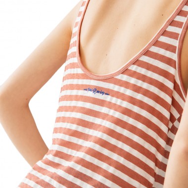 FEMI STORIES LUKE TOP SIENNA CREAM STRIPES