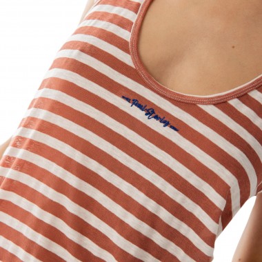 FEMI STORIES LUKE TOP SIENNA CREAM STRIPES