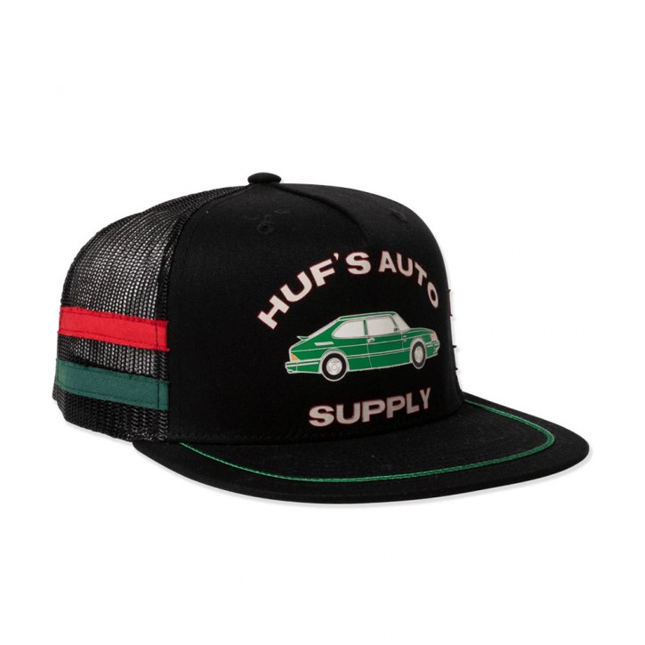 HUF AUTO SUPPLY TRUCKER HAT BLACK