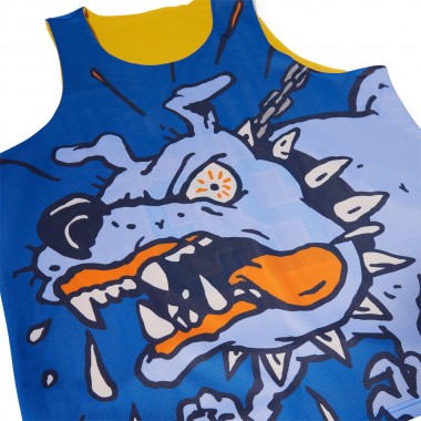 HUF HALF COURT REVERSIBLE JERSEY BLUE/YELLOW
