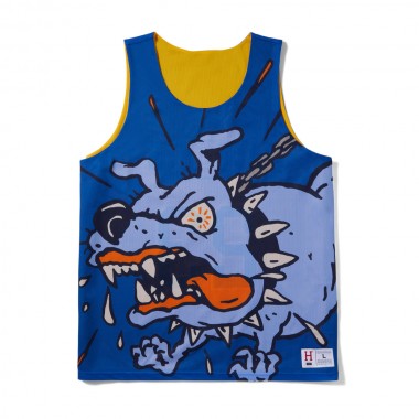 HUF HALF COURT REVERSIBLE JERSEY BLUE/YELLOW