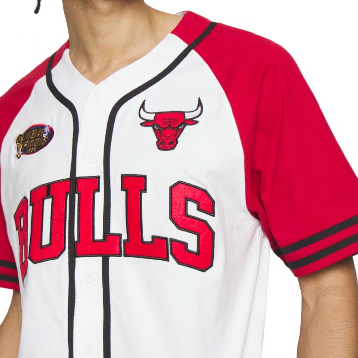 chicago bulls button jersey